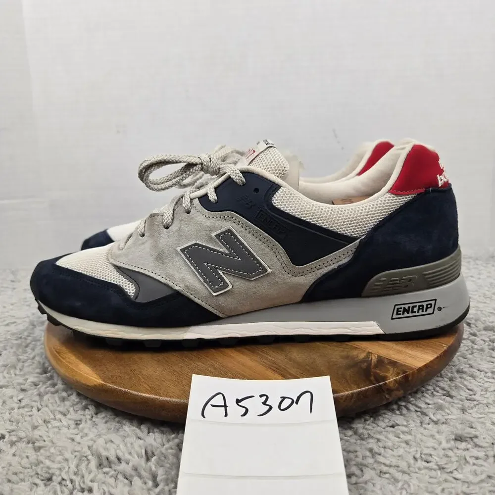 New Balance Men 13D 577 Made in England Dark Blue White Lifestyle Casual Sneaker